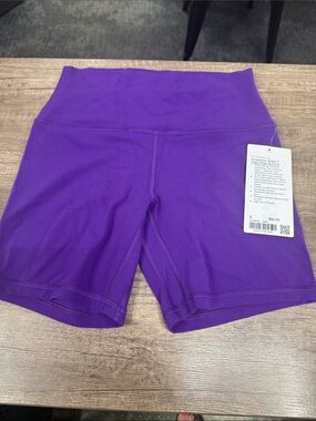 lululemon athletica Women's High-Rise Purple Bike Shorts